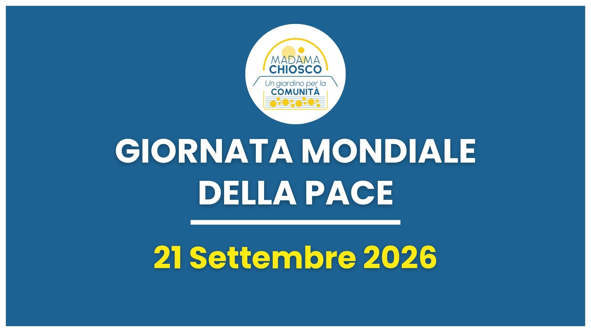 Giornata Mondiale della Pace